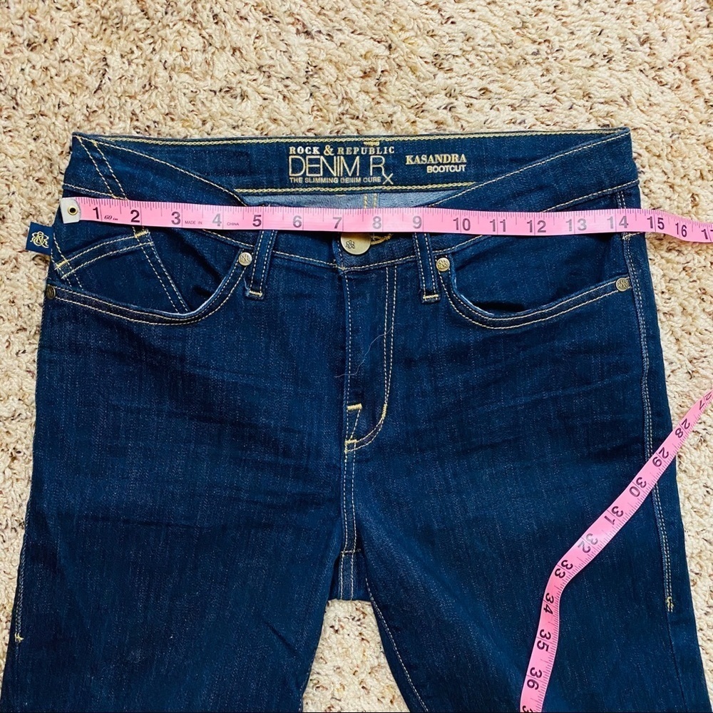 Rock & Republic Kasandra Bootcut Dark Wash Jeans~8 - Picture 12 of 12